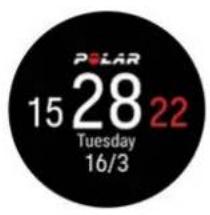 POLAR Pacer Pro - Paramètres de cadran - 2