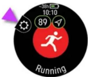 POLAR Pacer Pro - Menu rapide - 1
