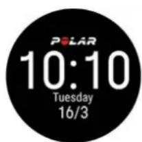 POLAR Pacer Pro - Paramètres de cadran - 1