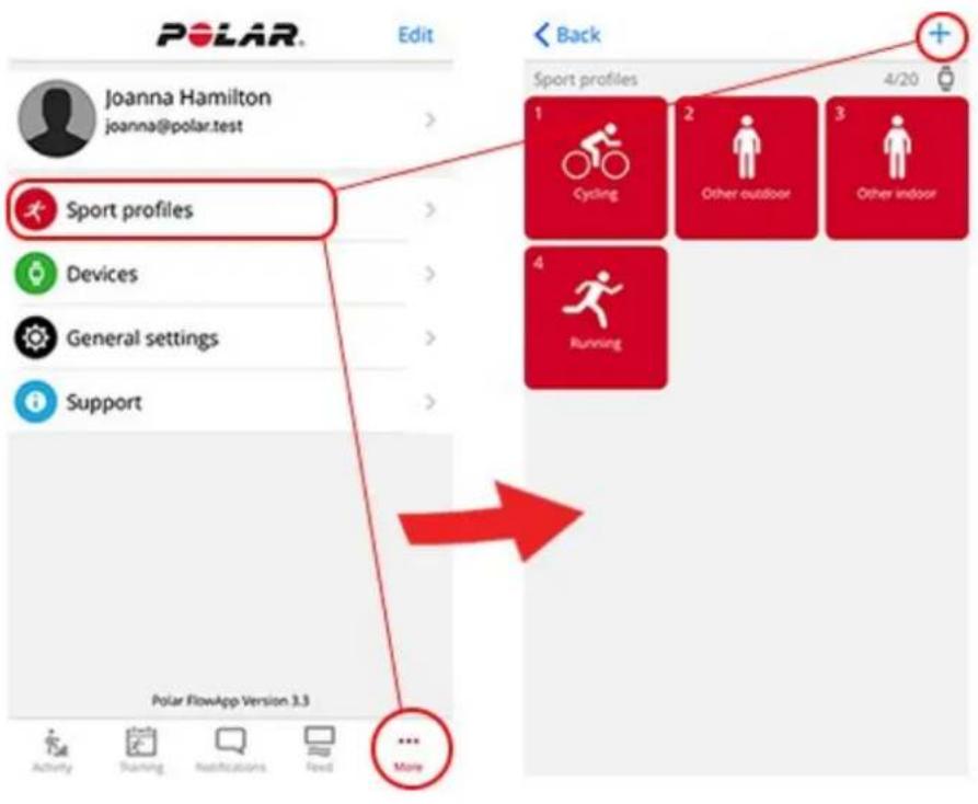 POLAR Pacer Pro - Ajouter un profil sportif - 1