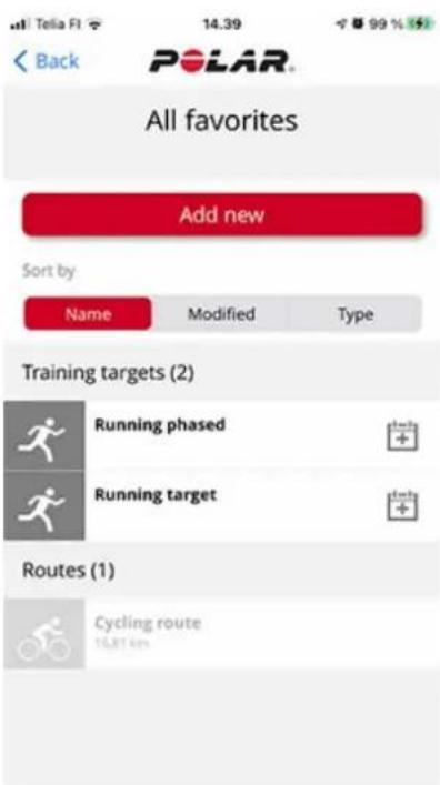 POLAR Pacer Pro - Objectif favori - 2