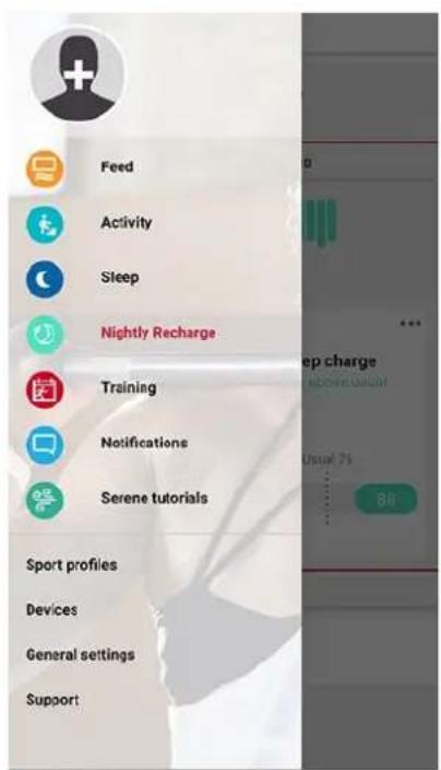 POLAR Pacer Pro - Nightly recharge dans l'application polar flow - 1