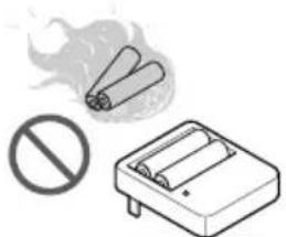 LG LMNC126BTG0 - No cargue ni desmonte las pilas. No tire las pilas al fuego. - 1