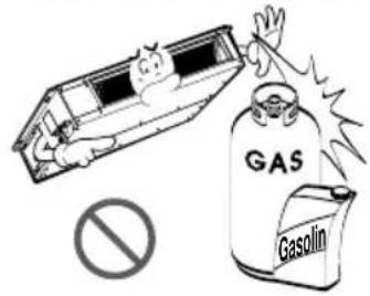LG LMNC126BTG0 - Keine brennbaren Gase oder Flüssigkeiten in der Nähe des Gerätes lagern. - 1