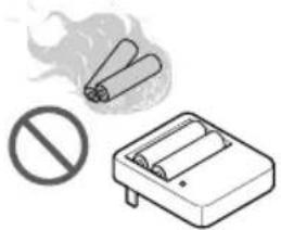 LG LMNC126BTG0 - Non ricaricare o smontare le batterie. Non gettarelebatterienelfuoco. - 1