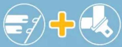Safety symbol combining warning sign and plus sign with icons for safety symbols