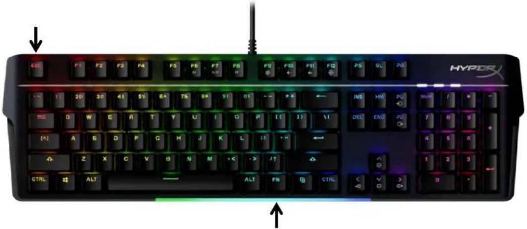 HYPERX Alloy MKW100 - Réinitialisation aux valeurs d'usine - 1