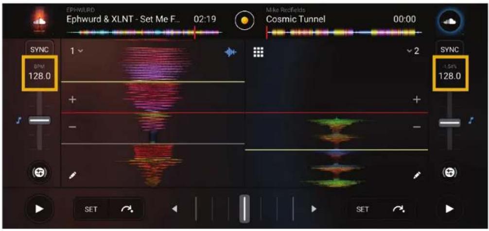 EPHWURD Ephwurd & XLNT - Set Me F... 02:19 Mike Rectfields Cosmic Tunnel 00:00 SYNC 1 BPM 128.0 SYNC -1.54% 128.0 SET SET