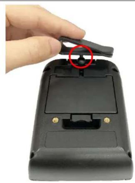 TSC TDM20 - Installation du clip pour ceinture - 1