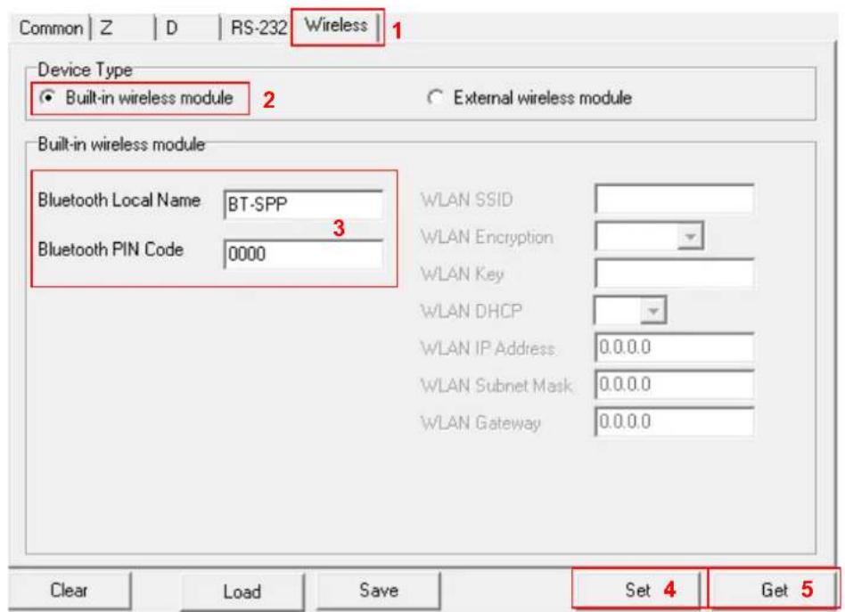 TSC TDM20 - Configuration du Bluetooth via l'outil de diagnostic (optionnel) - 3