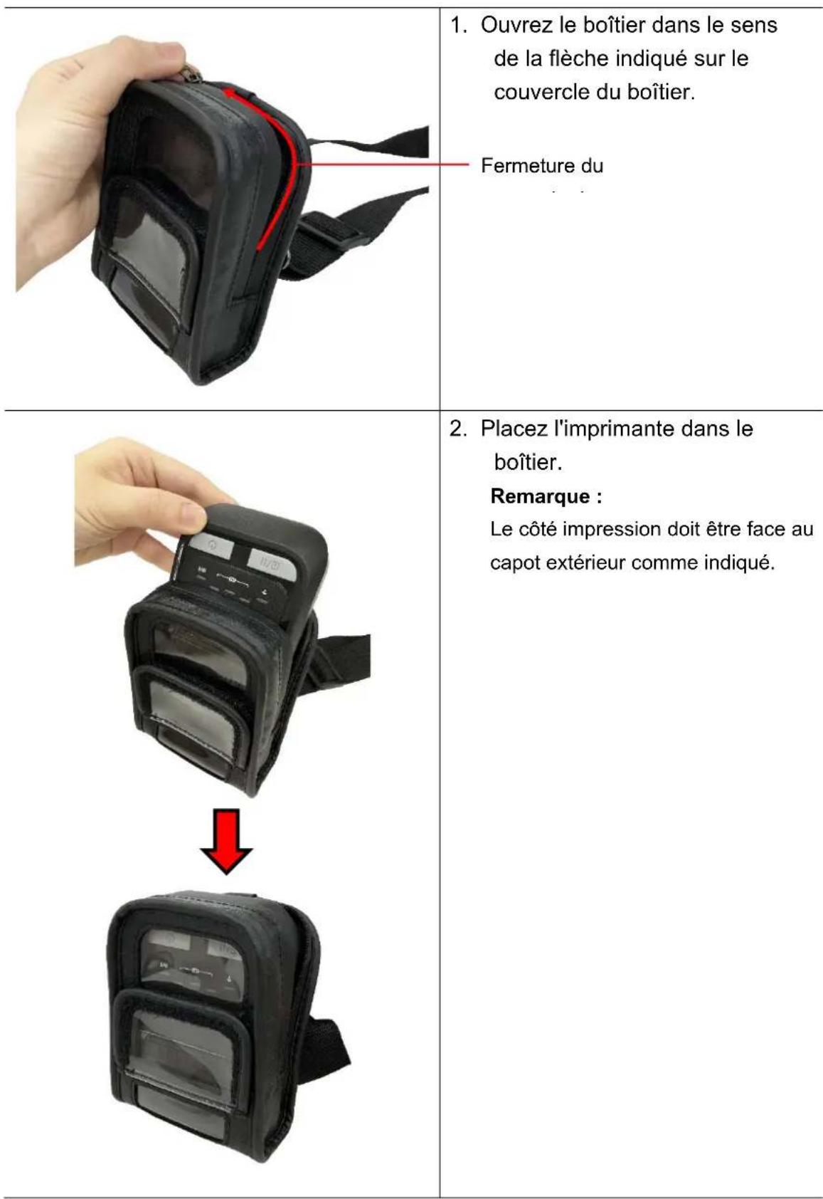 TSC TDM20 - Installer le boîtier environnemental certifié IP54 avec bandoulière (en option) - 1