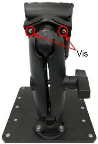 TSC TDM20 - Installer l'adaptateur du support pour vehicule sur le support RAM (en option) - 3