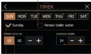 RANCILIO Invicta - Manager Menu - Set timer - 1