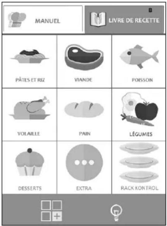 BARTSCHER 117727 - Sélection d'un programme de cuisson du menu - 1