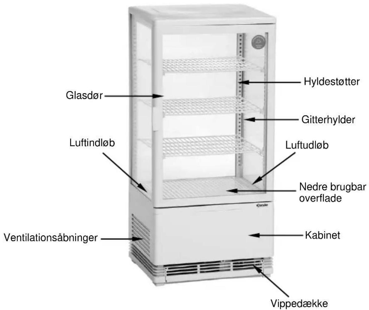 BARTSCHER 700778G - Komponentoversigt - 1