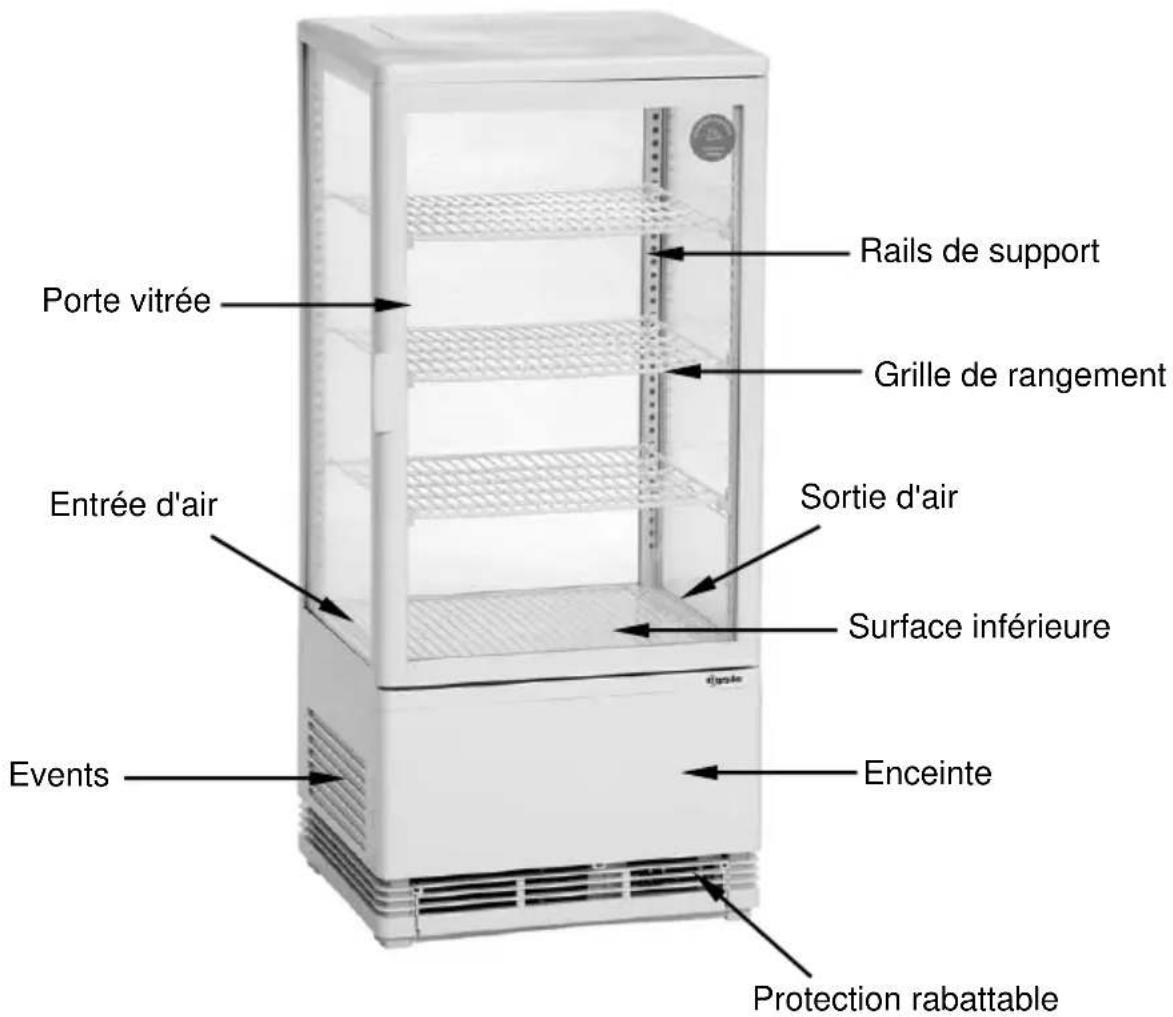 BARTSCHER 700258G - Données techniques 4.1 Aperçu des composants - 1