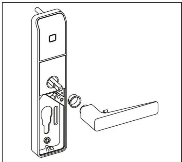 KABA Confidant RFID Kit 1 - Montage Plaque arrête par un tiers (clé d'urgence) - 4