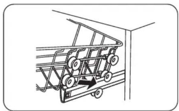ETNA VW644MC - Réglage de la hauteur du panier supérieur type 1 (en fonction du modele) - 3