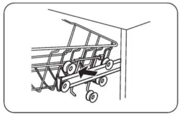 ETNA VW644MC - Réglage de la hauteur du panier supérieur type 1 (en fonction du modele) - 2