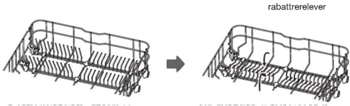 ETNA VW644MC - Rabatte les supports du panier - 1