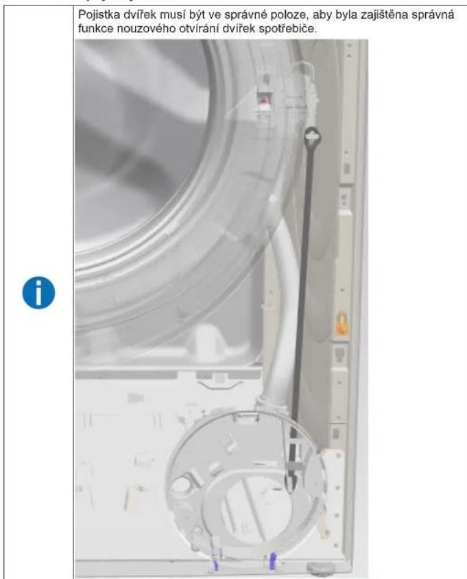 SIEMENS WU12UT61ES - Montáz pajistky dvírek - 1