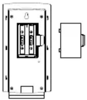 TECHNOLINE WS 9750 - HOW TO INSTALL AND REPLACE BATTERIES IN THE TEMPERATURE STATION - 1
