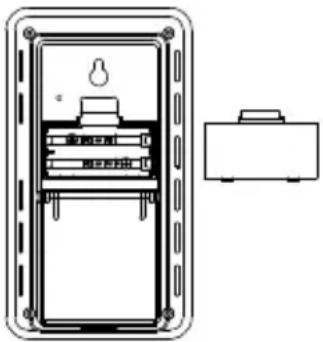 TECHNOLINE WS 9632 - COME INSTALLARE E SOSTITUIRE LE BATTERIE NELLA STAZIONE DELLA TEMPERATURA - 1
