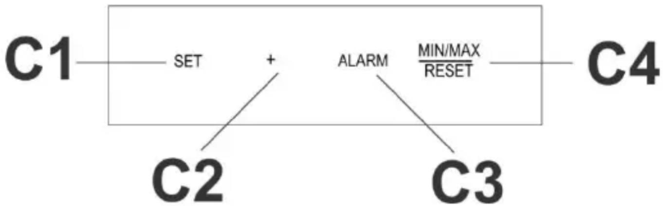 TECHNOLINE WS 9910 - Function keys of weather station: - 1