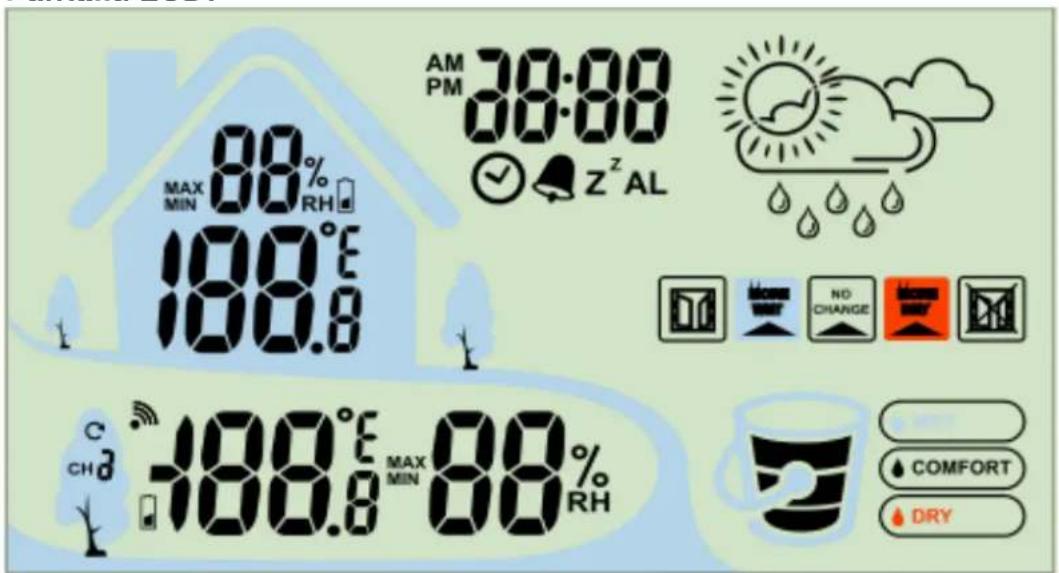 TECHNOLINE WS 9490 - Temperatura interna: - 1