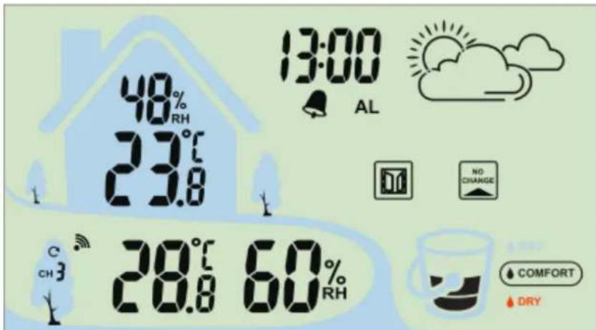 TECHNOLINE WS 9490 - Alarm setting: - 1