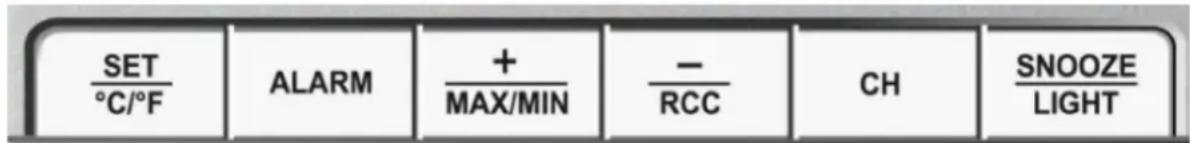 TECHNOLINE WS 6449 - Dettagli display/tasti: - 1