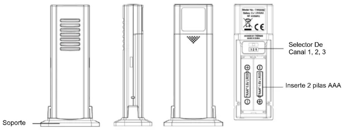 TECHNOLINE WS 6445 - Temperatura y humedad exterior - 1