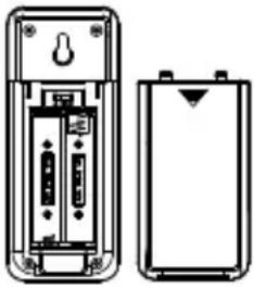 TECHNOLINE WS 9130 - COME INSTALLARE E SOSTITUIRE LE BATTERIE NEL TRASME TTITORE DELLA TEMPERATURA. - 1