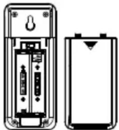 TECHNOLINE WS 9130 - PLAATSEN EN VERVANGEN VAN BATTERIJEN IN DE TEMPERAT UURZENDER - 1