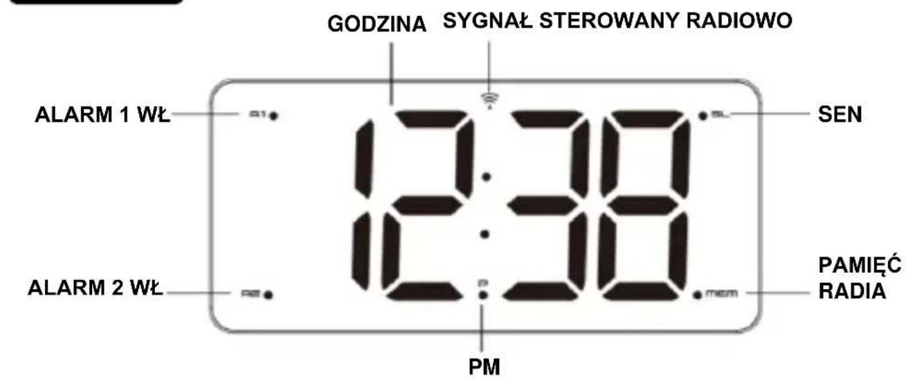 TECHNOLINE WT 486 - STEROWANY RADIOWO RADIOBUDZIK FM LED Z PODWOJNYM ALARMEM - 1