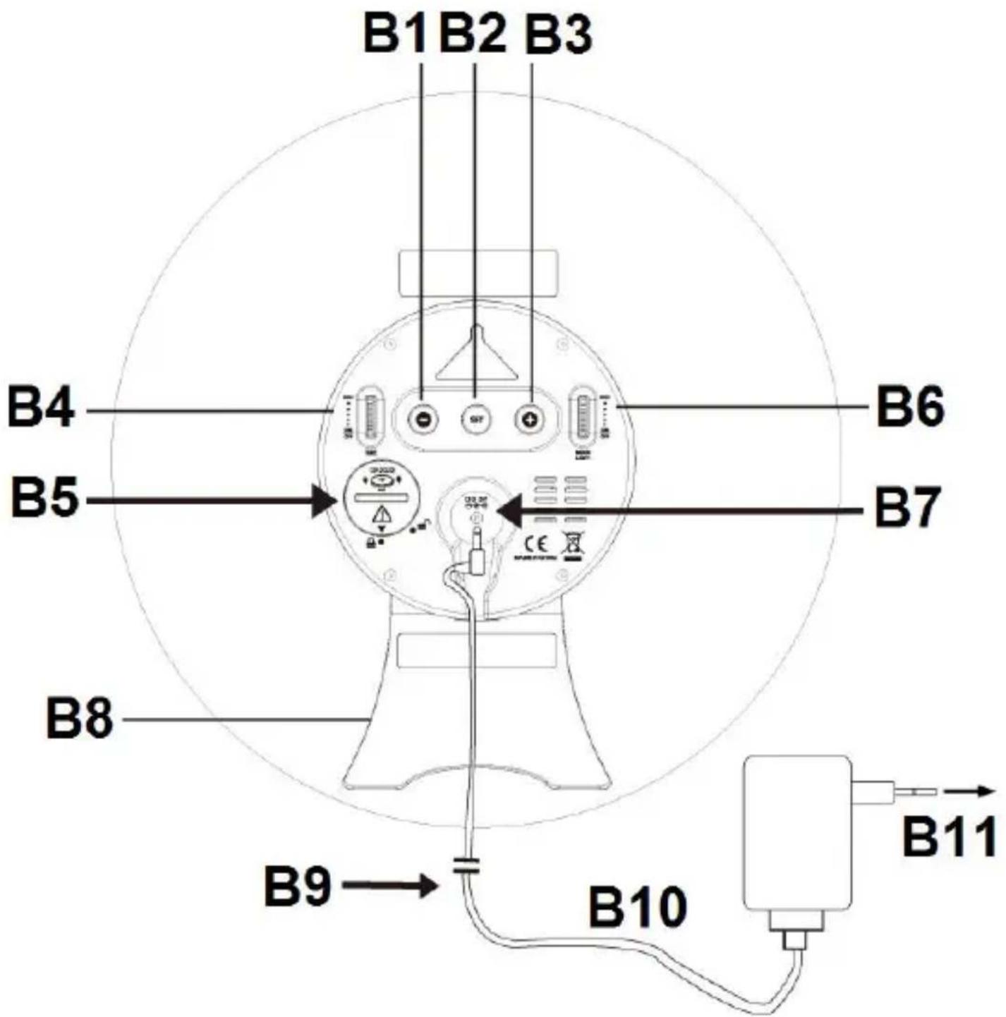 TECHNOLINE WS 8086 - Zegar kwarcowy ze zmieniającymi kolor diodami LED - 2