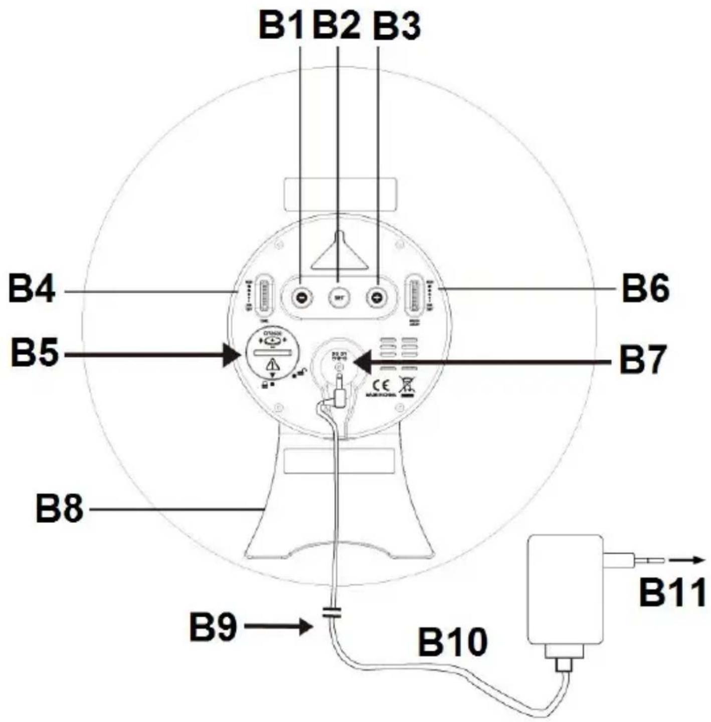TECHNOLINE WS 8086 - Horloge à quartz LED à changement de couleur - 2