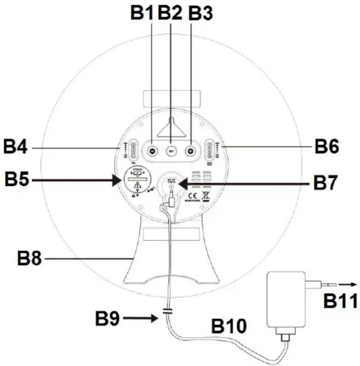 TECHNOLINE WS 8086 - Reloj de cuarzo LED que cambia de color - 2