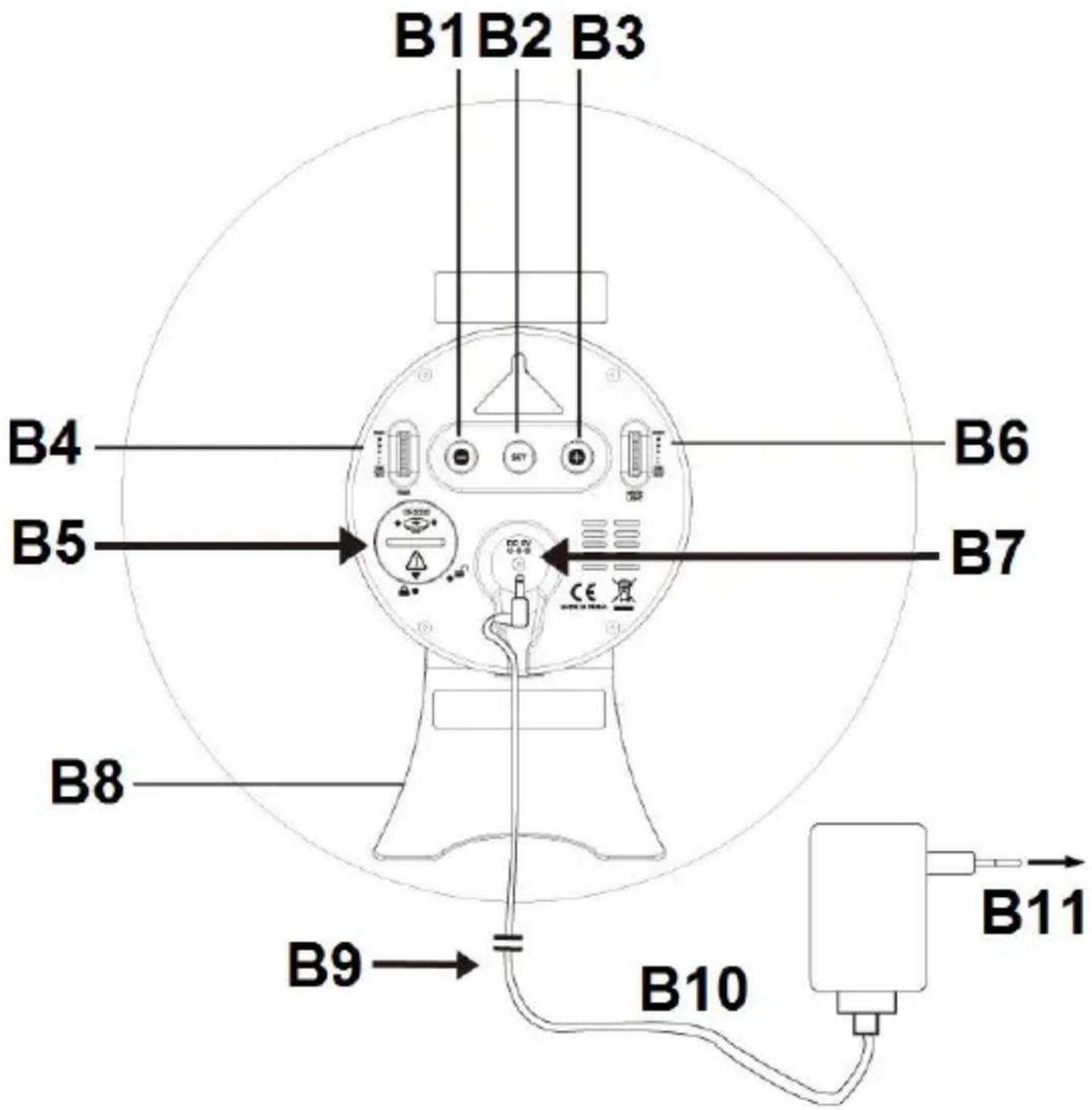 TECHNOLINE WS 8086 - Quarzuhr mit farbiger LED - 2
