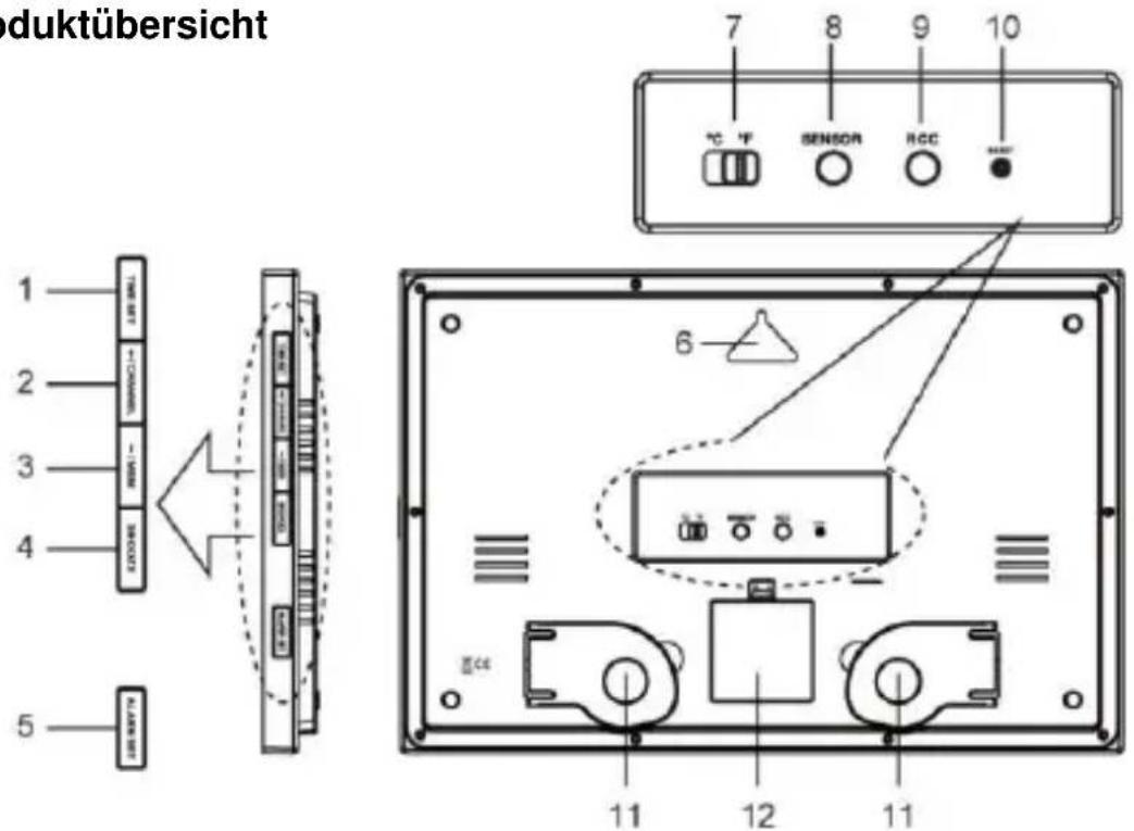 TECHNOLINE WS 8011 - Funkuhr mit Temperatur und Luftfeuchtigkeit - 1