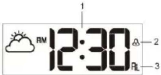 TECHNOLINE WS 8011 - Mode heure de l'alarme - 1