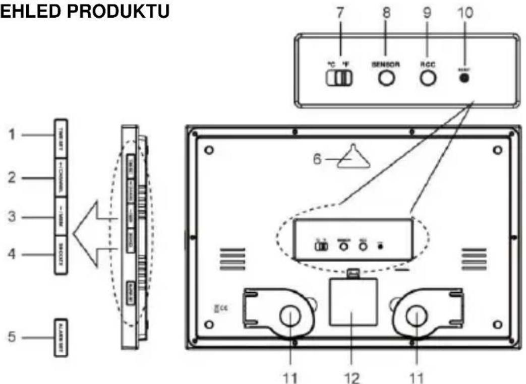 TECHNOLINE WS 8011 - HODINY RÍZENÉ RÁDIEM S UKAZATELEM TEPLOTY A VLHKOSTI - 1