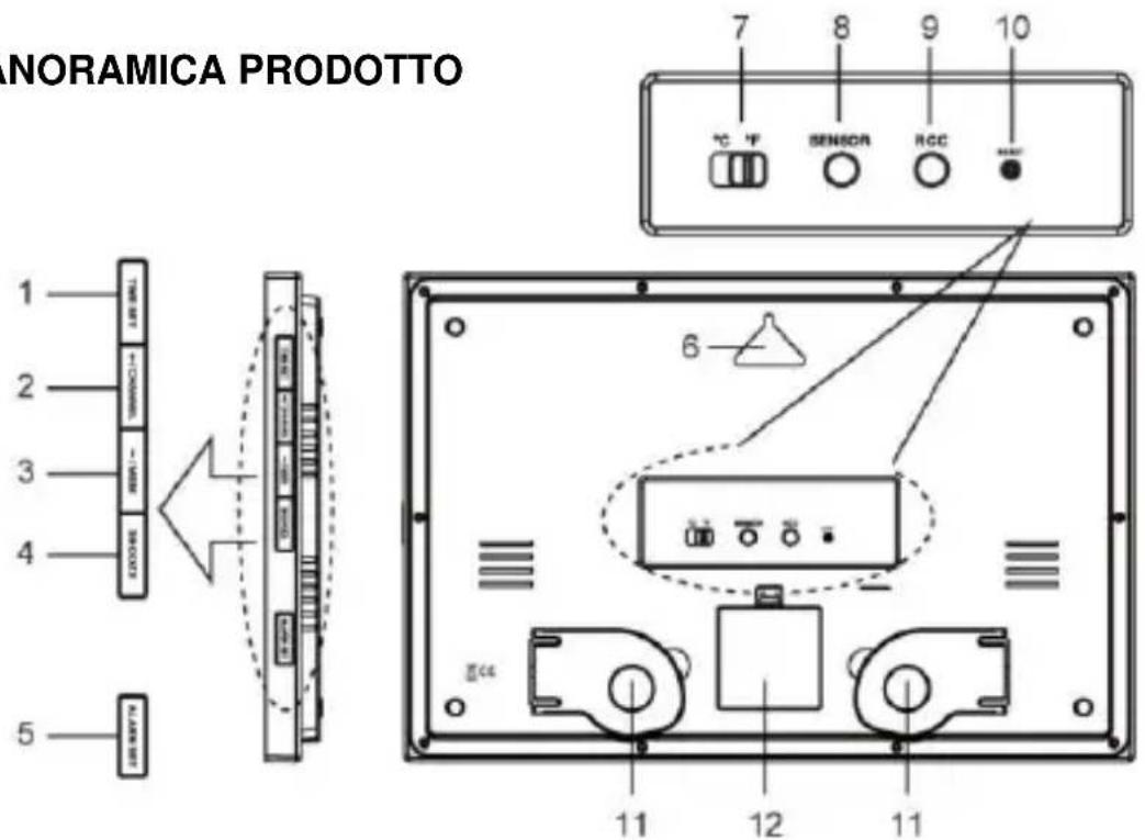 TECHNOLINE WS 8011 - WS 8011 OROLOGIO RADIOCONTROLLATO CON TEMPERATURA E UMIDITÀ - 1