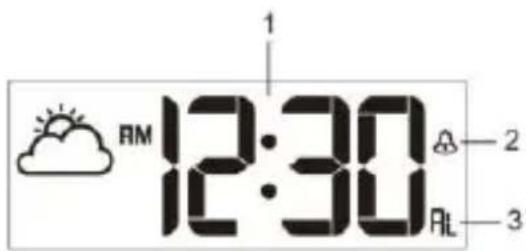 TECHNOLINE WS 8011 - Modo de hora de alarma - 1