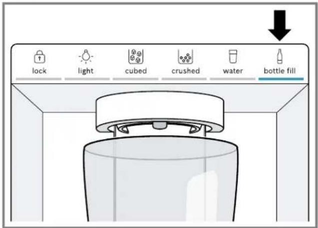 BOSCH B36FD50SNS - Retirer le remplissage des bouteilles - 1