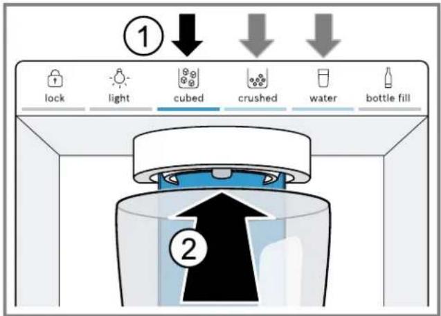 BOSCH B36FD50SNS - Extraer hielo o agua - 1