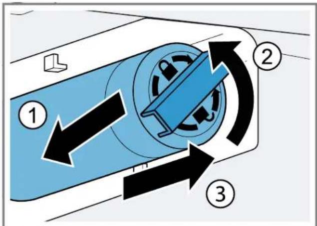 BOSCH B36FD50SNB - Changer le filtre à eau ou le remplacer par un capuchon bypass - 2