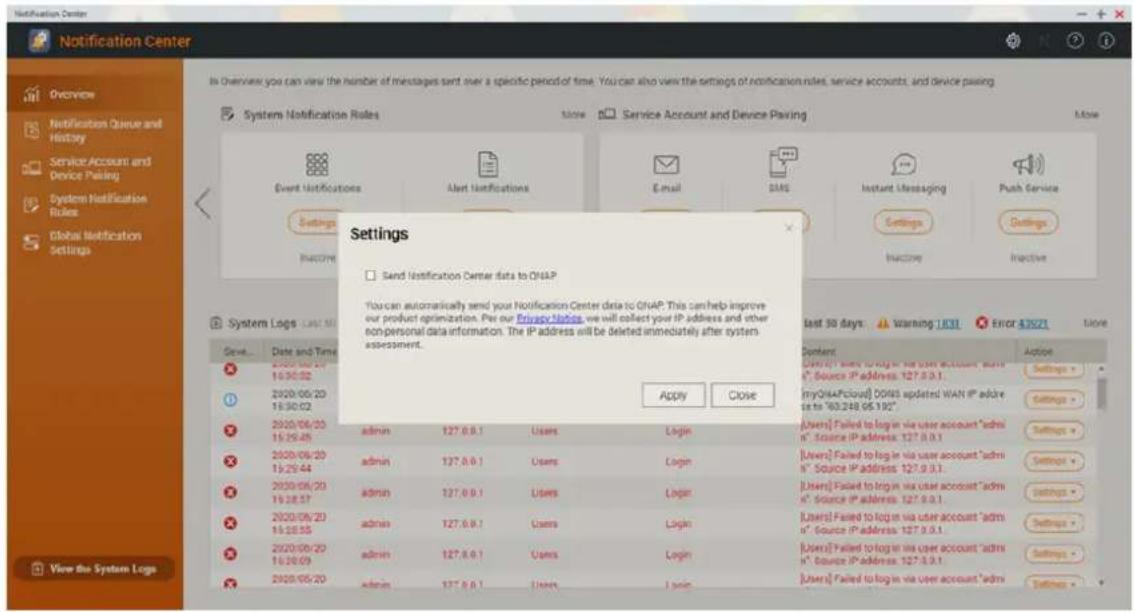 QNAP QGD1600P - Paramètres - 1