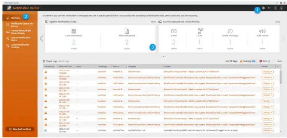 QNAP QGD301416PT - Parties de l'interface utilisateur - 1
