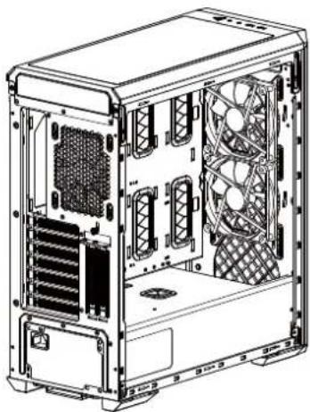 XPG Defender Pro - POWER SUPPLY INSTALLATION FAN LOCATIONS and RADIATOR COMPATIBILITY - 2